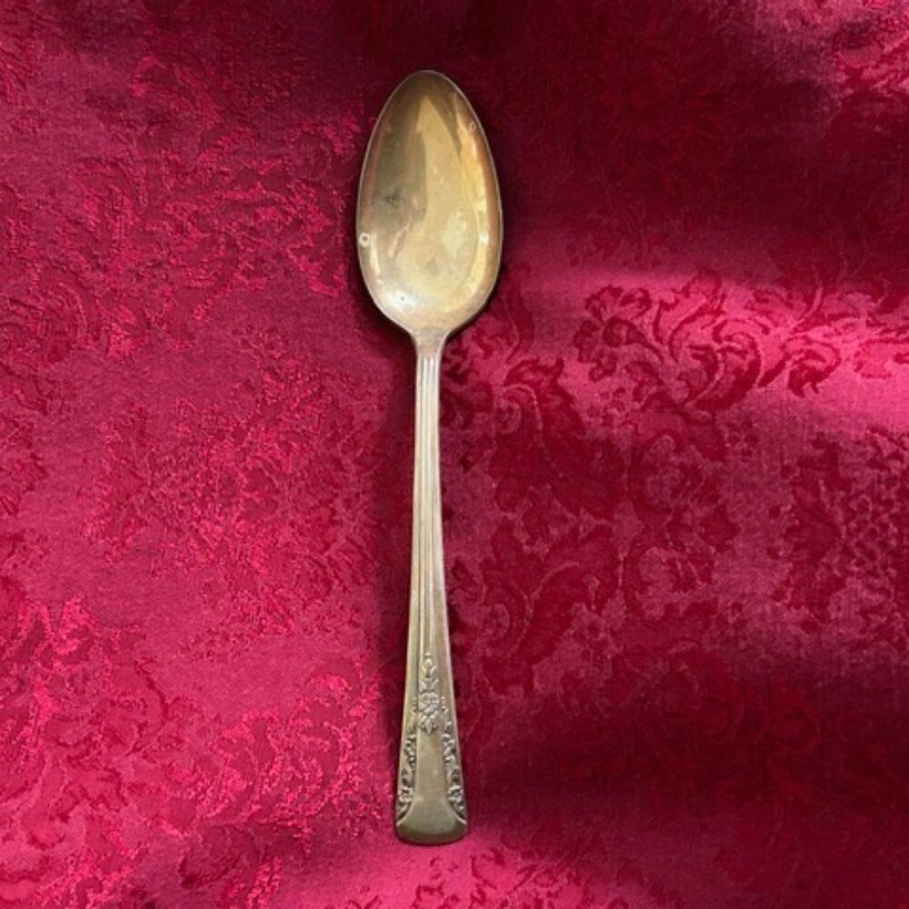 Camelia Silverplate 1940 Inscamel Serving Spoon International Silver